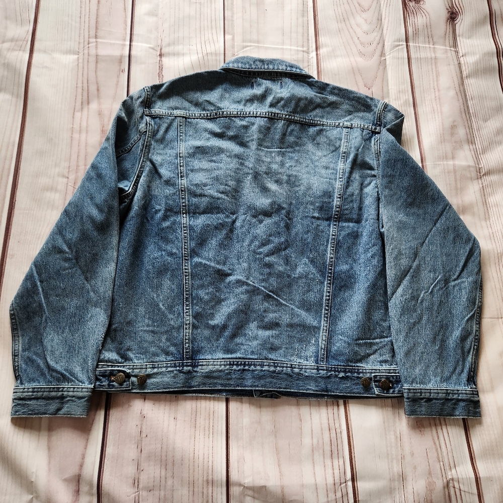 NWT Madewell "Classic Jean Jacket" in Rivoli Wash Blue Denim, Men's Size 2XL XXL - Picture 6 of 11